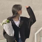 [cl ] One-button Knit Cardigan