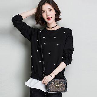 Embellished Sweatshirt With Detachable Hem