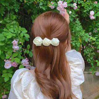 Rose Hair Clip Rose Hair Clip - Beige - One Size