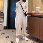 Long-sleeve Wide Leg Jumpsuit