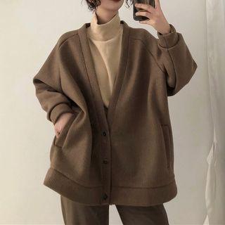 V-neck Button Jacket