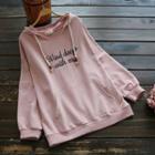 Long-sleeve Hooded Embroidered Top