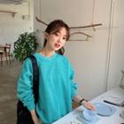 Drop-shoulder Pigment Sweatshirt