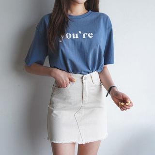 Youre Print Crewneck T-shirt