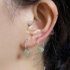 Gemstone Drop Earring 1 Pair - Earring - Silver - One Size
