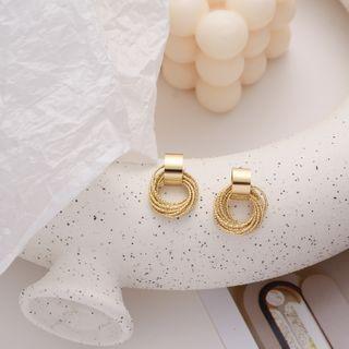 Alloy Hoop Layered Earring