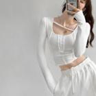 Details U-neck Corp T-shirt