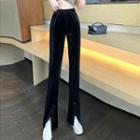 Slitted Boot-cut Pants