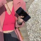 V-neck Halter Knit Camisole Top