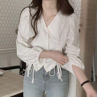 Ribbon Embroidered Blouse