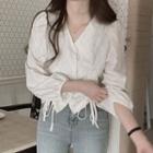 Ribbon Embroidered Blouse