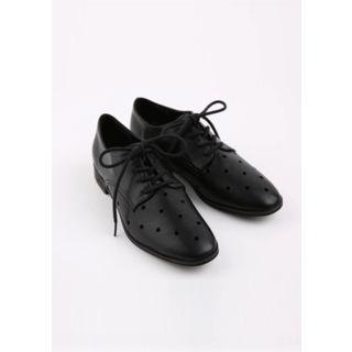 Perforated Faux-leather Oxfords