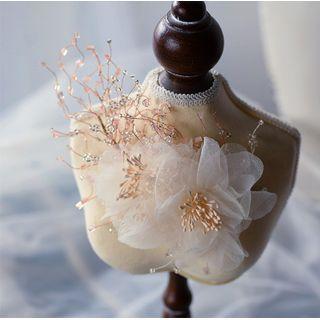 Flower Wedding Headpiece Headpiece - White - One Size