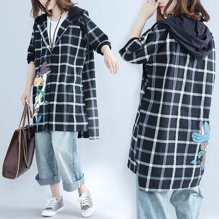 Plaid Hooded Dress