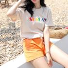 Sunday Multicolor-printed Cotton T-shirt