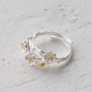 Floral 925 Sterling Silver Ring