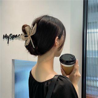 Ribbon Hair Clamp 1 Pc - Gold - One Size
