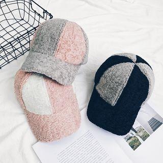 Color Block Fleece Baseball Cap