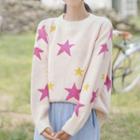 Star Patterned Sweater As Shown In Figure - One Size