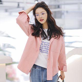 Mock Two Piece Tank Panel Shirt