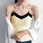 Two-tone Knit Camisole