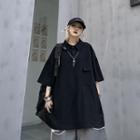 Long-sleeve Front Pocket Polo Shirt