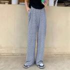Striped Loose-fit Pants As Figure - One Size