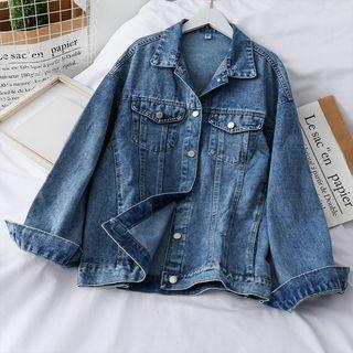 Denim Loose Jacket Blue - One Size