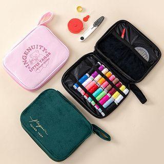 Print Velvet Pouch