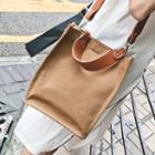 Canvas Plain Cross Bag With Pouch