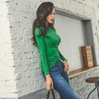 One-shoulder Slim-fit Top