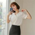 Frill-laced Collar Blouse