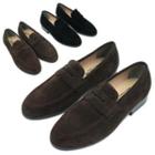 Faux-suede Penny Loafers