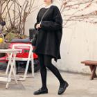Dip-back Loose-fit Pullover Dress