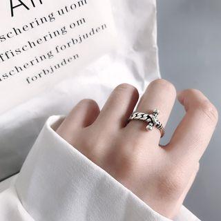 925 Sterling Silver Cross Ring 925 - As Shown In Figure - One Size