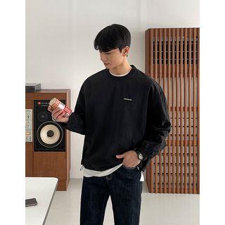 Drawstring-waist Letter Sweatshirt