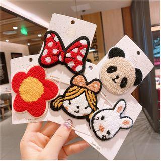 Fleece Cartoon Accent Hair Clip