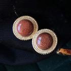 Gemstone Bead Earring 1 Pair - As Shown In Figure - One Size