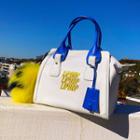 Liphop Printed Handbag With 2 Straps Ivory - One Size