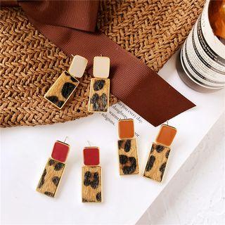 Leopard Print Dangle Earring
