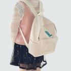 Canvas Embroidered Dinosaur Backpack