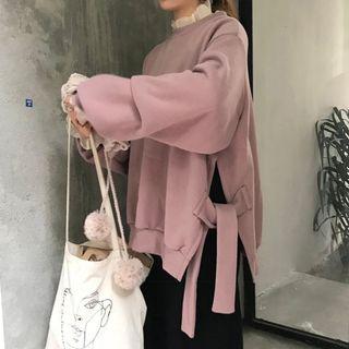 Plain Corduroy Loose-fit Pullover