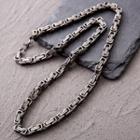 Stainless Steel Necklace Gunmetal - One Size