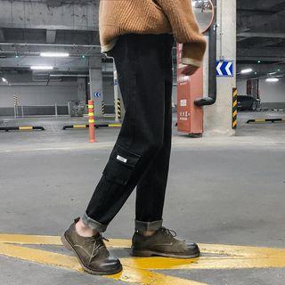 Pocket-accent Harem Jeans