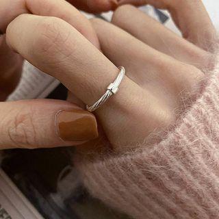 Alloy Open Ring J2641 - Silver - One Size