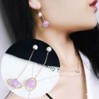 Planet Pearl Drop Earring