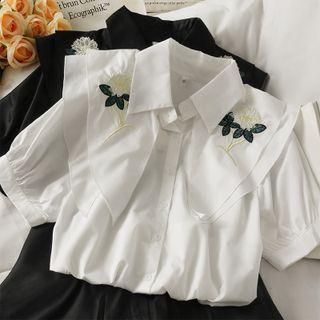 Patchwork Embroidered Loose Shirt