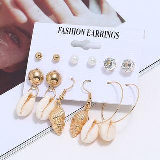 Set Of 6: Earring 1 Pair - As Shown In Figure - One Size