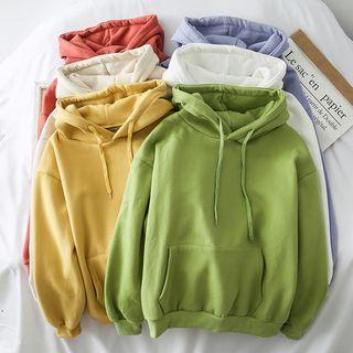 Brushed Fleece-lined Loose-fit Hoodie