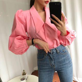 Chelsea-collar Cotton Shirt